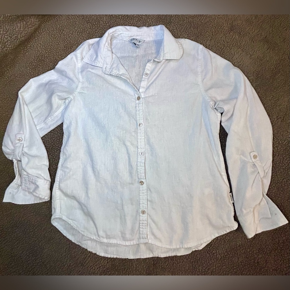 Orvis Linen Blend Button Up - Womens (S)